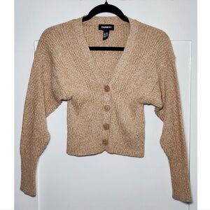 Express Knit Button-Front Cardigan - XS (Part of Matching Set - Check Closet)